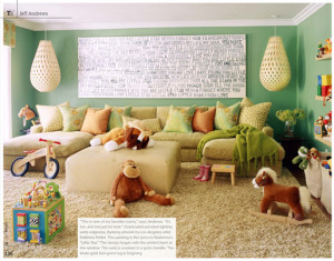Yes, I’m in love with this playroom. Can you blame me?