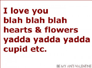 ... arbitrary, manipulative and shallow interpretation of romance day