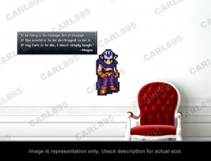 Chrono Trigger - Magus Quote Wall Art Applique Stickers