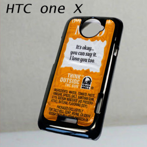 Taco Bell Sauce Packet Sayings For HTC One X Case