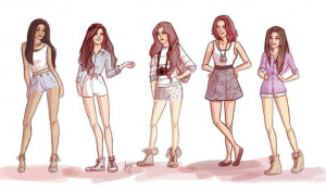 drawning, fifth harmony, camila cabello, lauren jauregui, dinah-jane ...