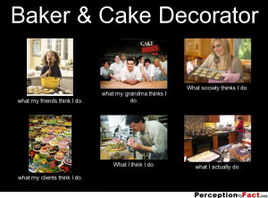 Baker & Cake Decorator what my friends think I do. what my grandma ...