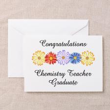 Chemistry Teacher Graduation Greeting Card for