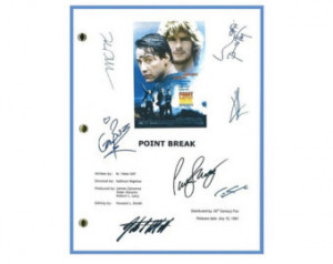 Point Break 1991 Movie Script Signe d Screenplay Autographed: Patrick ...