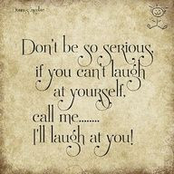 laugh at yourself