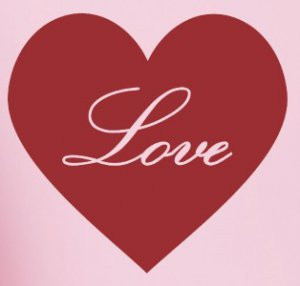 Love Inside A Heart Design Inspire Love Quote Vinyl Wall Decal Sticker ...