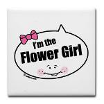 girl wedding bridal party t shirts gifts i m the flower girl quote ...