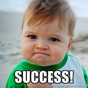 Victory Baby - Success!