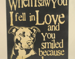 Love -Pit Bull -U nique Canvas Art, wall decor, wall art, Custom Dog ...