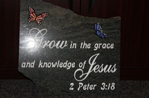 garden scripture verses | Garden Stone with Bible Verse