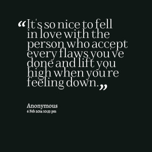 Quotes Picture: it's so nice to fell in love with the person who ...