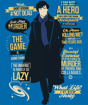 Sherlock Holmes series 3 quotes #NotDead