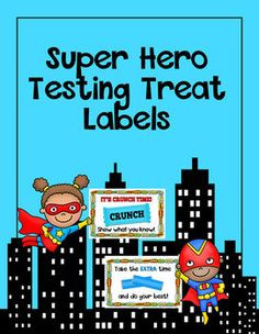 super hero themed testing treat labels more theme test super heroes ...