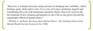 ... illness. ~ William A. Anthony: Recovery from Mental Illness: The