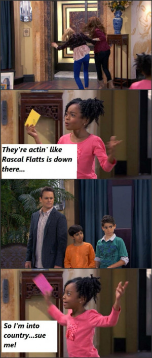 ... this scene in the Disney Channel show, 