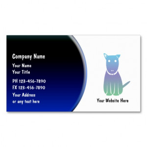 Pet Grooming Business Card