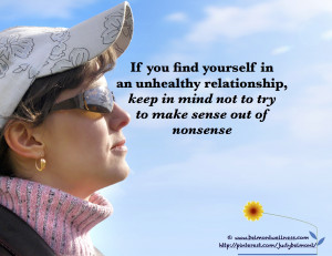 Don't try to make sense out of nonsense | Quotes