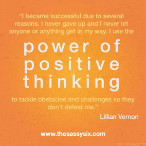 Power Of Positive Thinking.