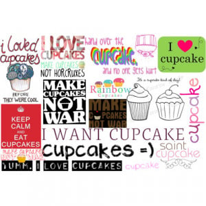 cupcake quotes - Polyvore