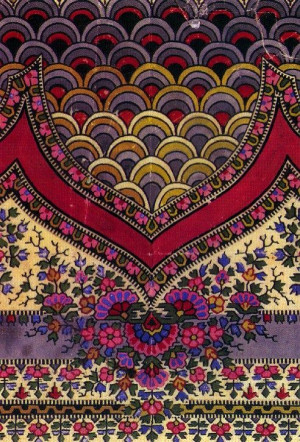 hippie vintage design boho fabric flowers colorful retro bohemian ...