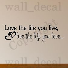 ... Life You Live Bob Marley Wall Decal Vinyl Sticker Quote Inspirational