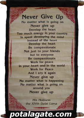 Item: Never Give Up: Dalai Lama #5