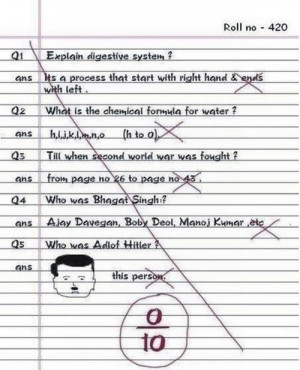 Funny exam (30 pics)