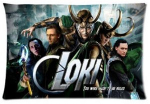 Custom Tom Hiddleston The Avengers Loki Laufeyson Pillowcase Standard ...