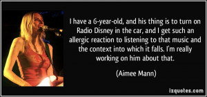 have a 6-year-old, and his thing is to turn on Radio Disney in the ...