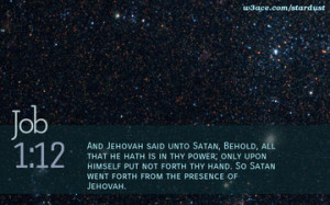 Bible Quote Job 1 12 Inspirational Hubble Space Telescope Image