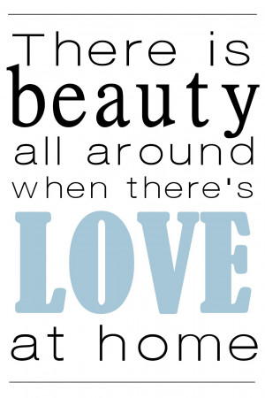 Party Printables! Love at Home Printable 8x10 Mother's Day Quote