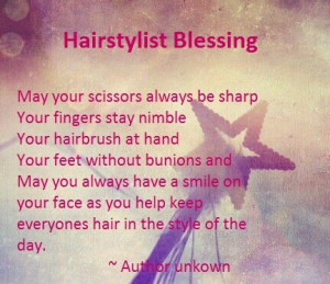 ... cosmetology #hairdresser #hairdressers #quote #blessing #quotes #hair