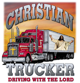 ... SHIRT JESUS CHRIST TRUCKER DRIVING LORD TRUCK SIDE INSPIRATIONAL GOD