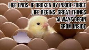 Great things always begin from inside