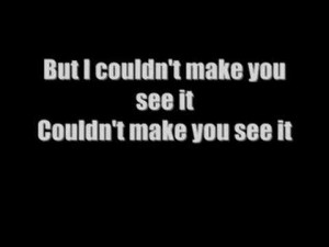 Lifehouse, Blind with lyrics