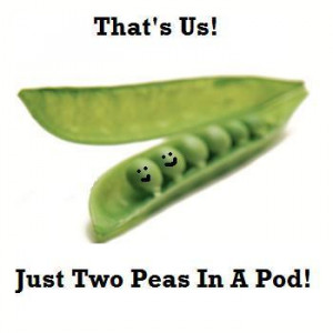 two peas in a pod friends