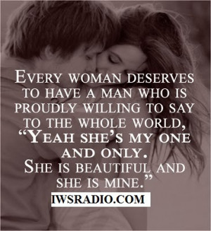 Women Deserve a Real Man!