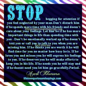 Stop Begging For Attention...