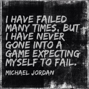 Inspiring words from Michael Jordan. Never quit!