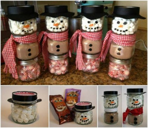 Wonderful DIY Hot Cocoa Snowman Gift for Christmas / WonderfulDIY.com