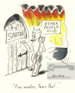 Sartre cartoons, Jean Paul Sartre cartoon, funny, Jean Paul Sartre ...