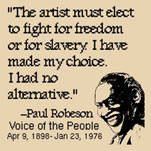 The artist must elect to fight for freedom or slavery - I have made my ...