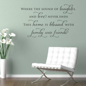 Family And Friends Wall Sticker Quote