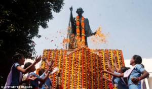 The archive display coincides with the 65th anniversary of Gandhi's ...