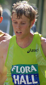 Ryan Hall at the 2008 London Marathon