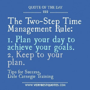 Time management rule