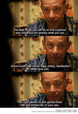 This quote never fails to awe me. The right person will ALWAYS think ...