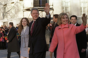 family - wife Hillary Rodham Clinton and daughter Chelsea - unknown ...