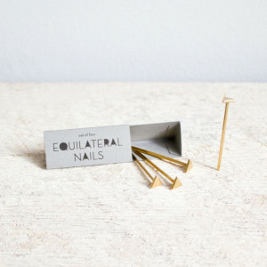 Charm & Gumption — Bronze Equilateral Nails. I really want these to ...