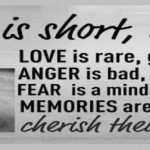 Inspirational Timeline cover on Life: Life is short live it. Love is ...